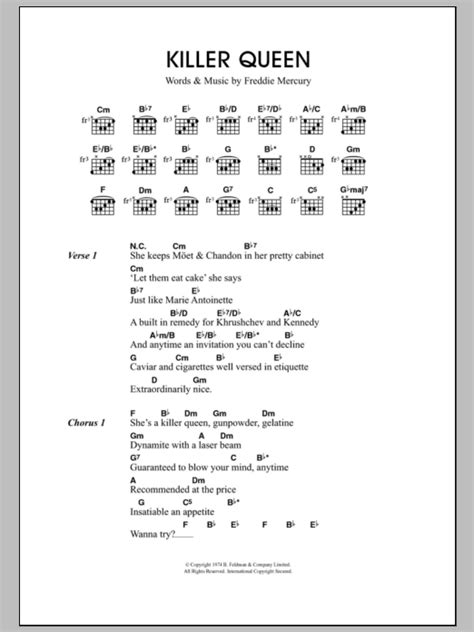 Killer Queen by Travis - Guitar Chords/Lyrics - Guitar Instructor