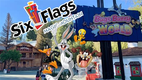 Six Flags Magic Mountain Bugs Bunny World PART 3 - YouTube