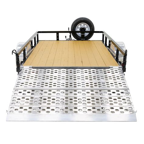 Bi-Fold Aluminum Trailer Ramps | 48 In. x 79 In. Utility Ramp ...