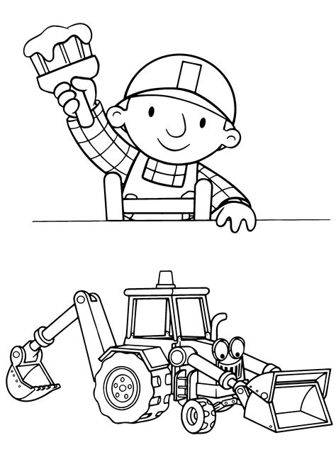 Free Printable Bob The Builder Coloring Pages For Kids