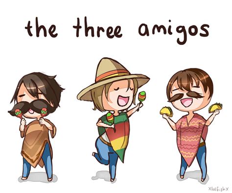 Three Amigos by xlolfishx on DeviantArt