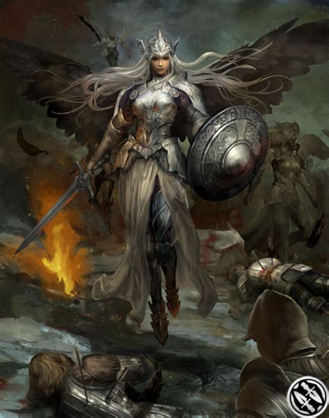 Valkyrie Art - Mobius Final Fantasy Art Gallery Dark Fantasy Art ...