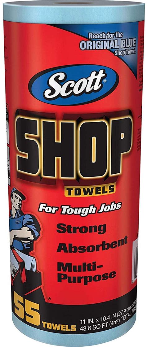 Scott 75130 Shop Towels, 55 Towels (Pack of 4) | Bean Trailer