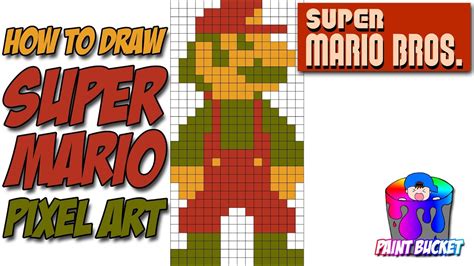 Big Mario Pixel Art Grid