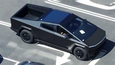 Matte Black Cybertruck Spotted! | Tesla Cybertruck Forum - Price, Specs ...