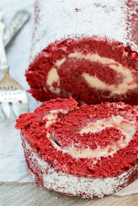 Red Velvet Cake Roll - Crazy for Crust