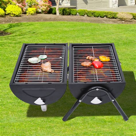 Tabletop Portable Charcoal Grill Outdoor Folding Barbecue Grill BBQ ...