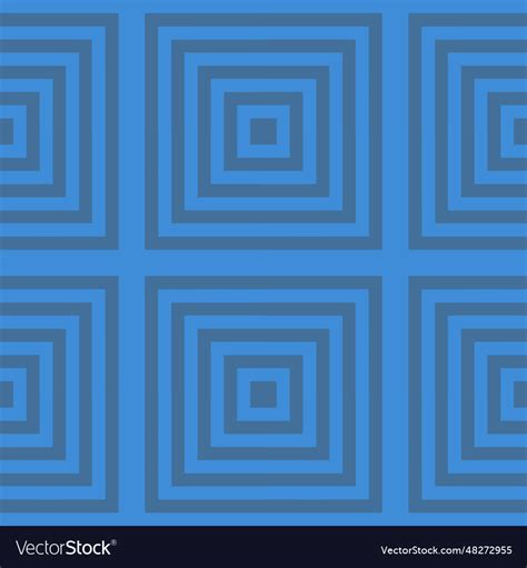 Blue square pattern seamless background Royalty Free Vector