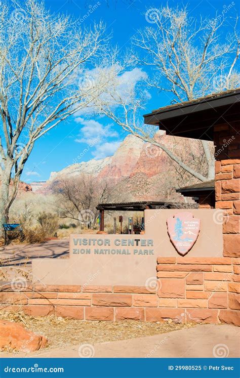 Visitor Center at Zion National Park Editorial Image - Image of park ...