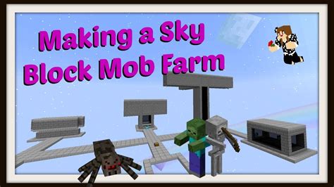 How to Make a Mob Farm in a Sky Block Modded Minecraft World - YouTube