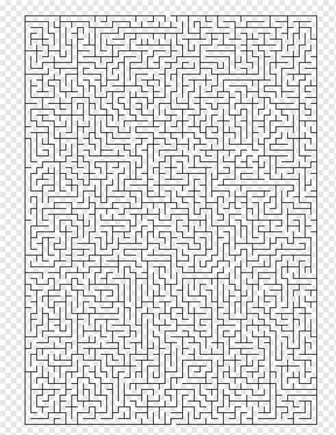 Maze Challenge Line art Point Angle, maze, white, text, rectangle png ...