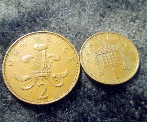 Rare 1971 1p and 2p, Coin, Circulated,collectable. - Etsy