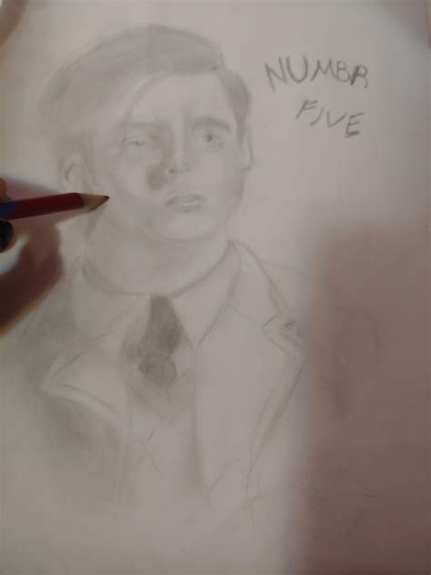 Number Five fan art drawing : r/theumbrellaacademy