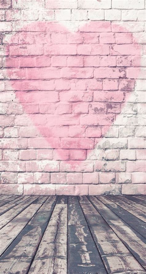 Rustic wood, shades of pink and a brick wall. #pink #pinkaesthetic # ...