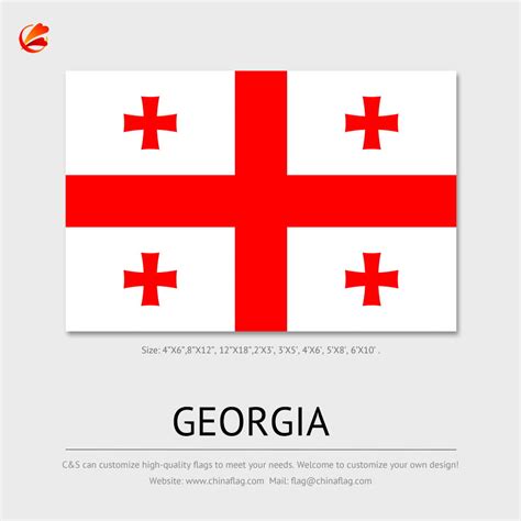 Custom Georgia Flag National Flag Country Flag World Flag