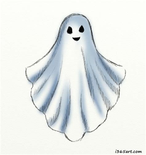 How To Draw A Realistic Ghost - Drawing Word Searches