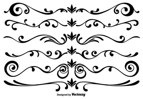 Vector Scrollwork Elements - Download Free Vector Art, Stock Graphics ...