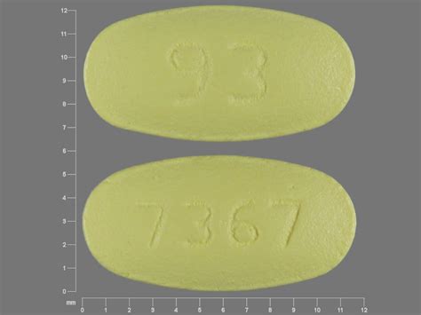 Pill Finder: 93 7367 Yellow Elliptical / Oval - Medicine.com