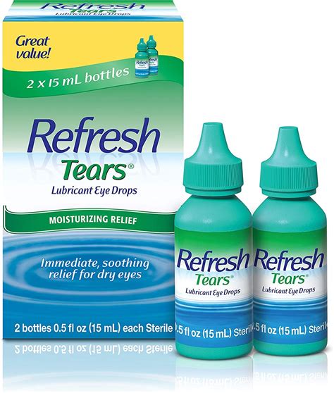 Buy Refresh Tears Lubricant Eye Drops, 0.5 Fl Oz (4 Count) 2X Twin Pack ...