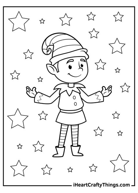 35 Christmas Elves Coloring Pages (Free Printables For Kids)