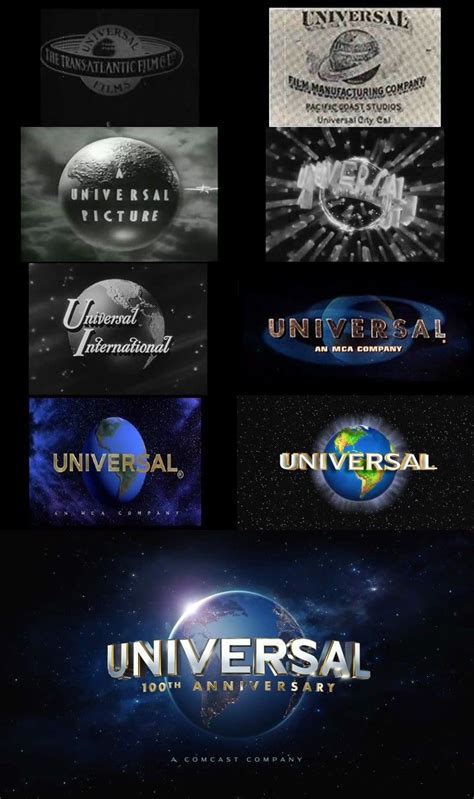 Evolution of the "Universal" Logo | Picture logo, Universal pictures ...