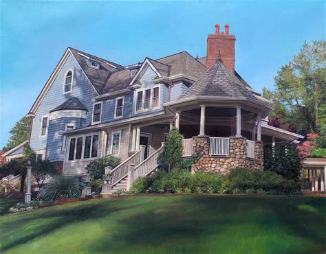 CUSTOM HOUSE PAINTING - House Portrait - Paint of Home - Oil Painting