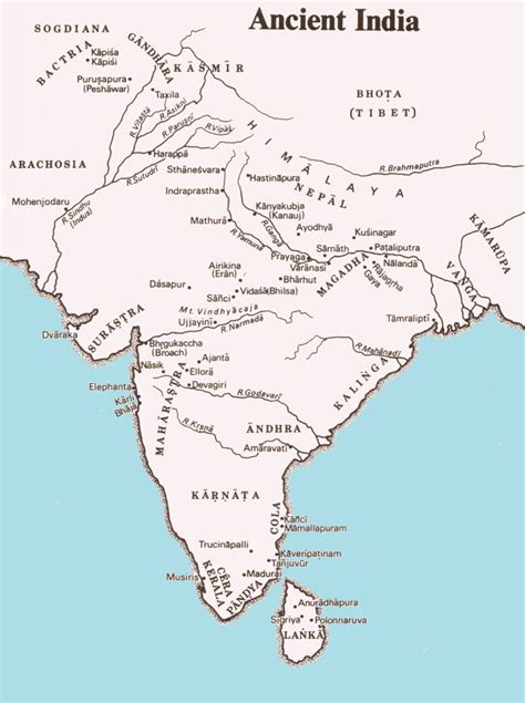 Ancient India Map Worksheet Key - Preschool Printable Sheet