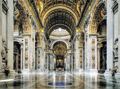 Nave-St Peter's Basilica-Rome - Walks in Rome (Est. 2001)