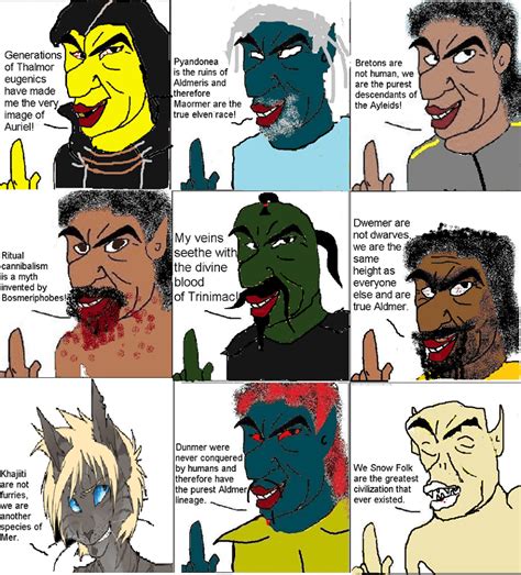 A detailed guide on the races of The Elder Scrolls : r/ElderScrolls