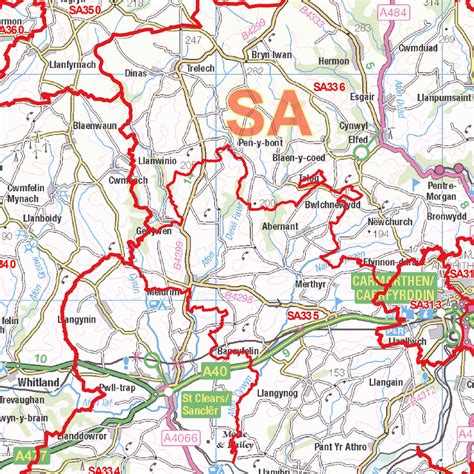 Swansea Postcode Map (SA) – Map Logic