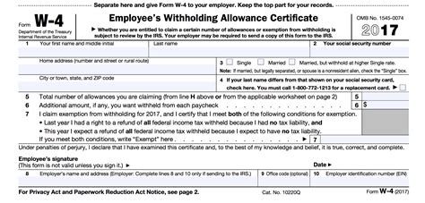 Employee Tax Form W 4 - 2022 W4 Form