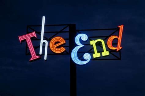 THE END' NEON SIGN ๑෴MustBaSign෴๑ | neon.art | Pinterest | Neon ...