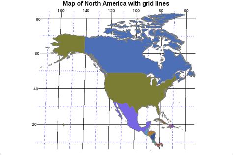 Map Of North America With Latitude And Longitude Lines_ – Map Of Us ...