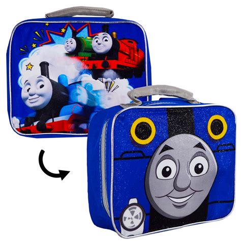 Buy Thomas the Train Lunch Box for Boys Kids Bundle ~ Deluxe 2-Sided ...