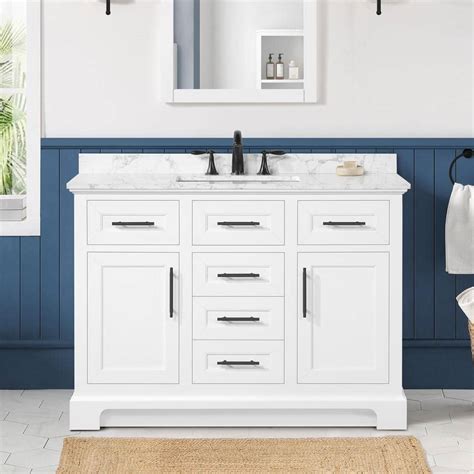 UPC 828796120951 - Doveton 48 in. Single Sink Freestanding White Bath ...