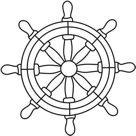 Ship Wheel Drawing at GetDrawings | Free download