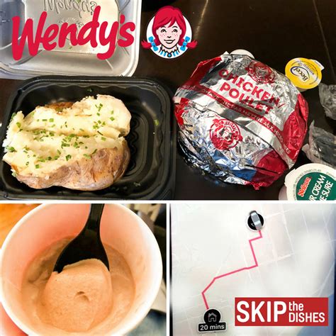 Wendy's Dinner Via Skip The Dishes - Suzie The Foodie