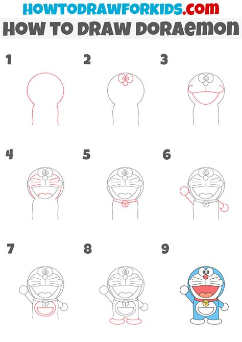 How To Draw Doraemon Easy Drawing Tutorial For Kids – Themeloader