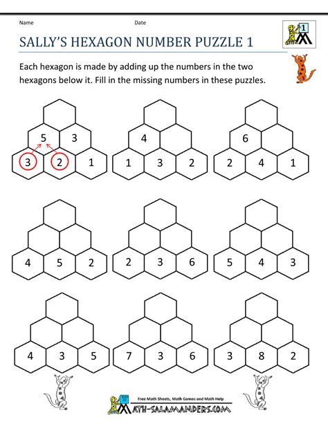 Sally's Hexagon Number Puzzle