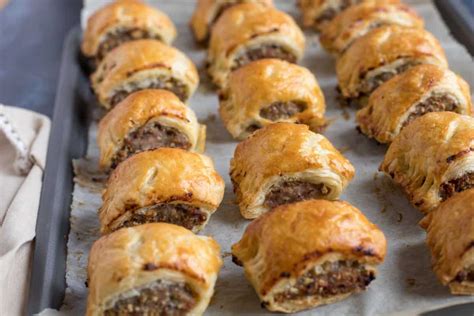 Homemade Sausage Rolls with Puff Pastry - Effortless Foodie