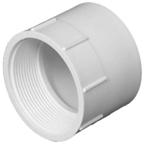 Shop Charlotte Pipe 6-in dia PVC Schedule 40 Adapter Fitting at Lowes.com