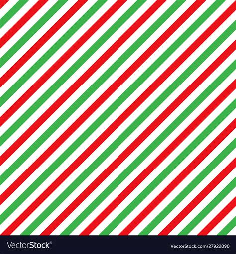 Cane candy diagonal stripes red green white Vector Image