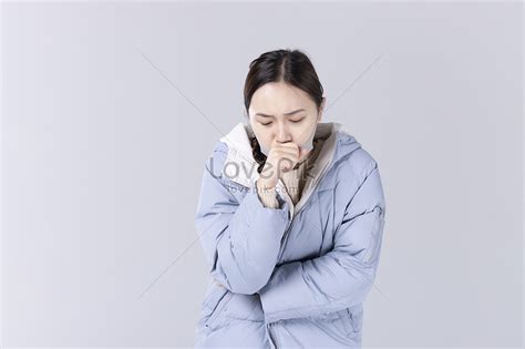 A Girl Coughing With A Mask Picture And HD Photos | Free Download On ...