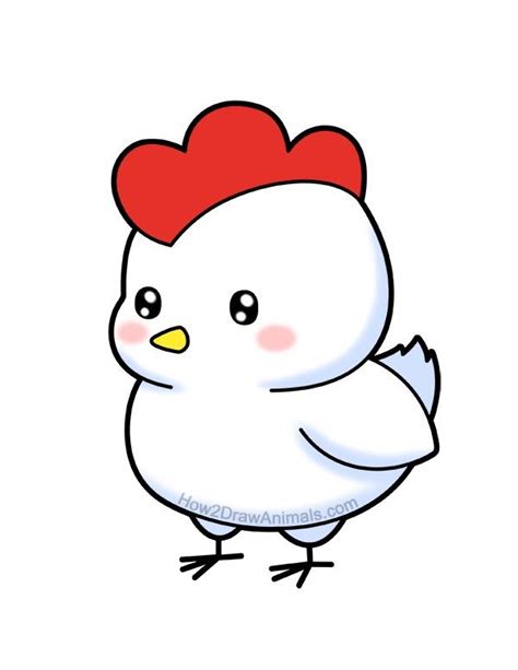 Cartoon chicken | Cute cartoon drawings, Cartoon drawings of animals ...