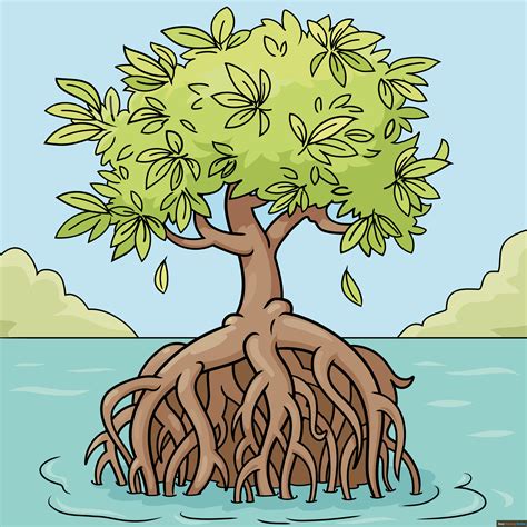 How to Draw a Mangrove Tree - Really Easy Drawing Tutorial