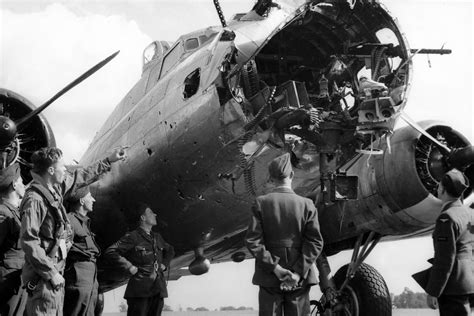 B-17 Battle Damaged 379th Bomb Group Flying Fortress | World War Photos