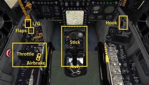 F 18 Cockpit Layout