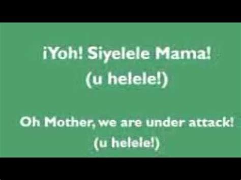 Sarafina .siyelele mama in lyric song - YouTube