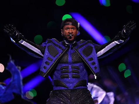 Usher's Super Bowl Halftime Show Fashion Outfits