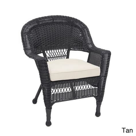 Jeco Black Wicker Chair - Walmart.com - Walmart.com